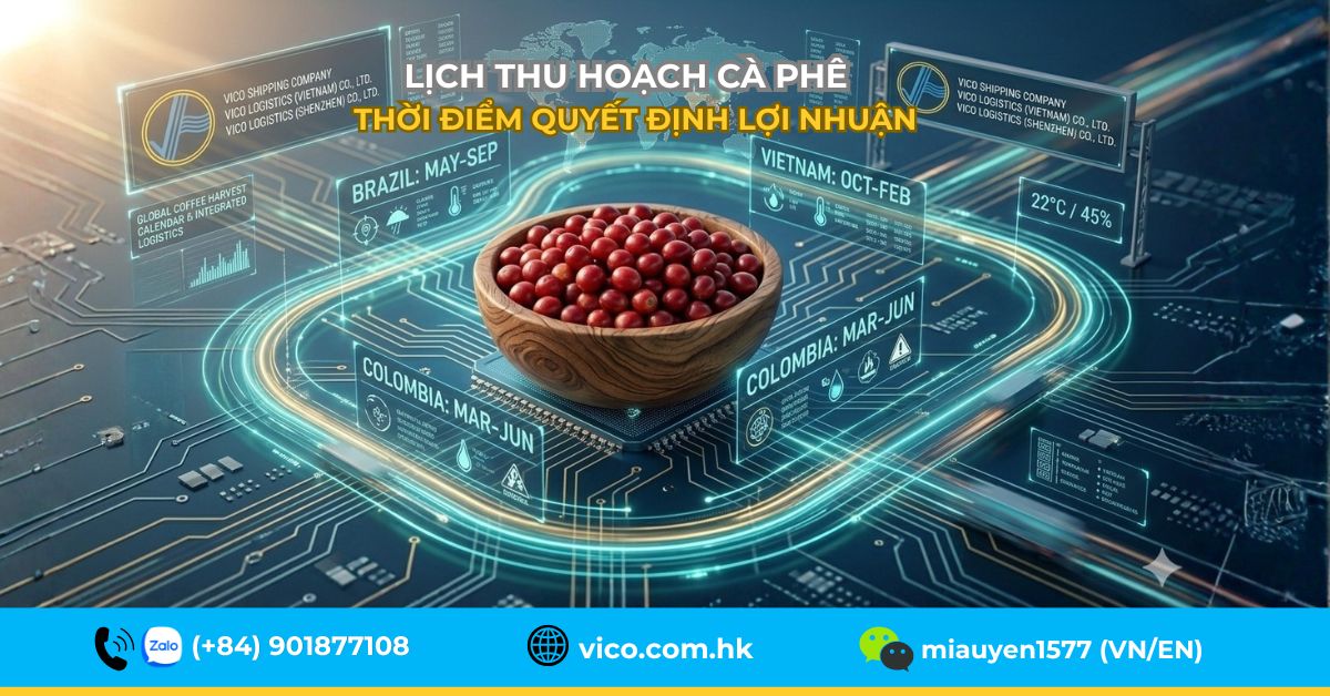 Lịch thu hoạch cà phê tại Brazil Colombia và Việt Nam
