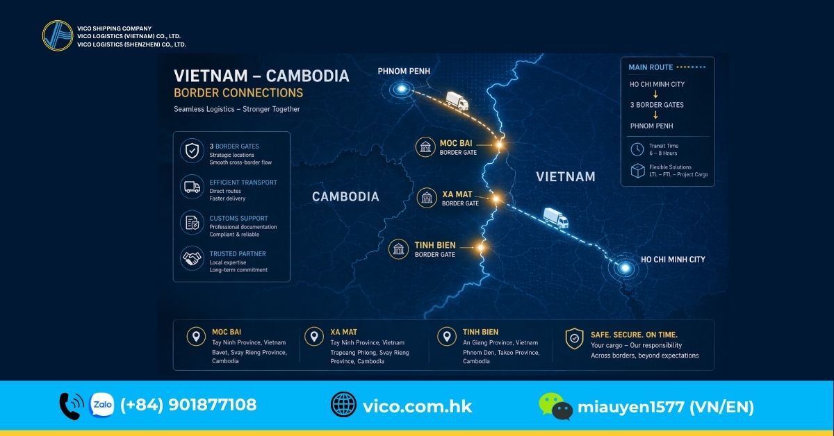 Official and Cross-Border  Cargo Transportation to Cambodia