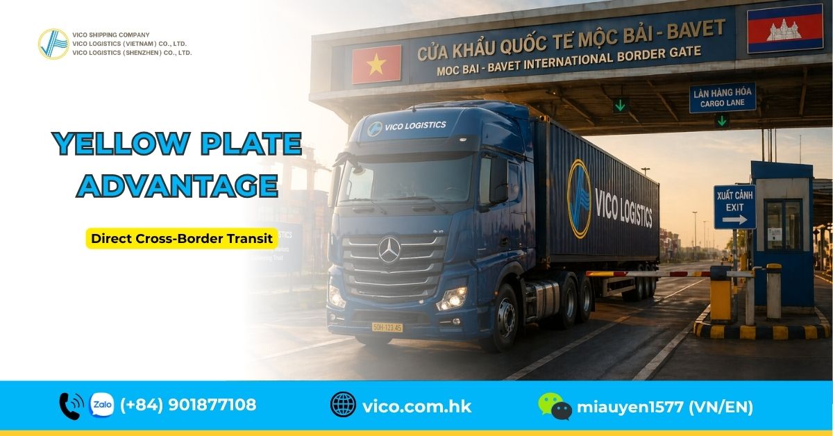 Yellow plate trucks for direct Cambodia transit