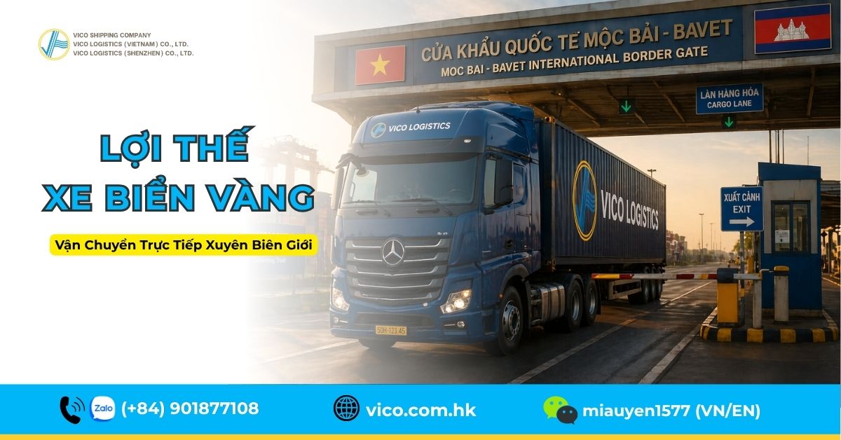 Xe liên vận biển số vàng chạy thẳng đi Campuchia