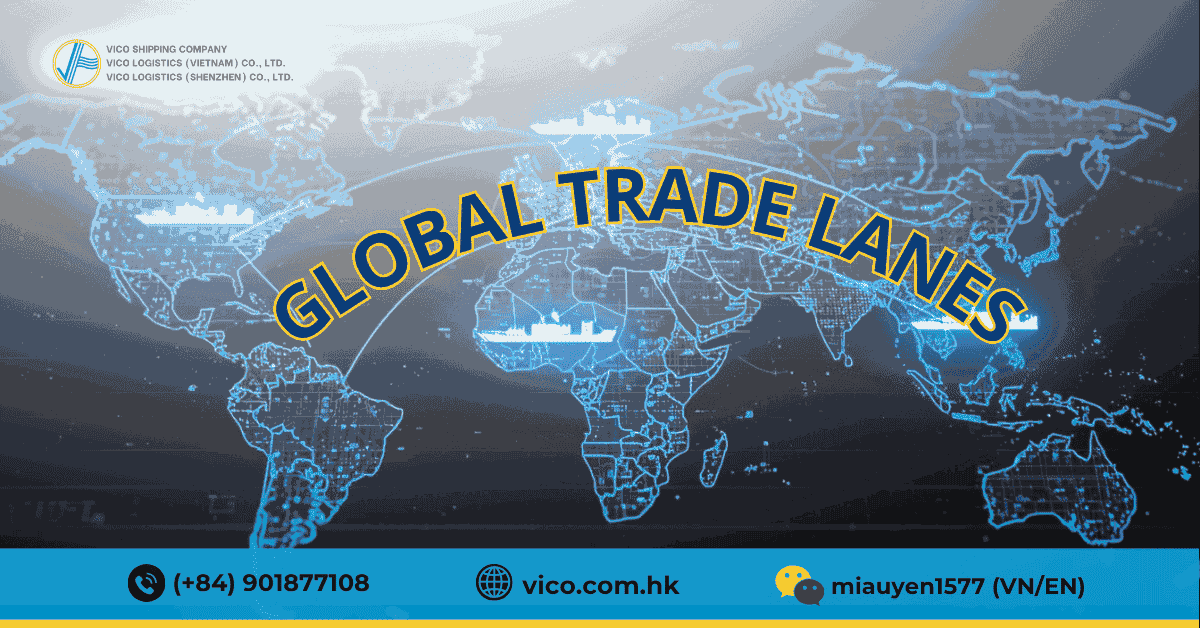 Major sea freight routes China Vietnam USA