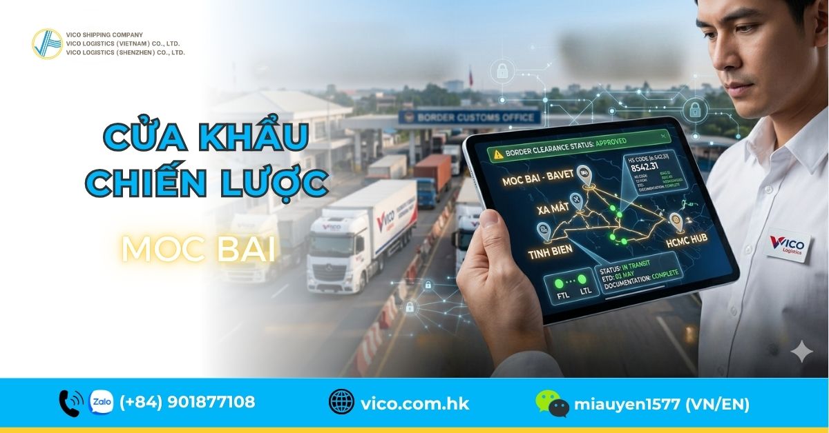 Quy trình xử lý chứng từ và thông quan chuyên nghiệp tại cửa khẩu của VICO.