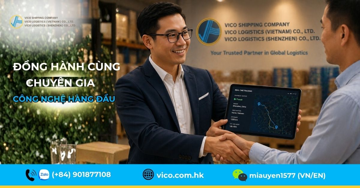Liên hệ VICO Logistics tư vấn vận chuyển hàng điện tử