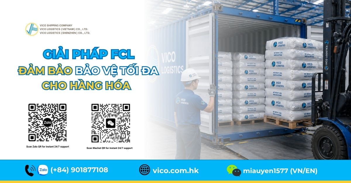 Vận chuyển nguyên container FCL hạt nhựa