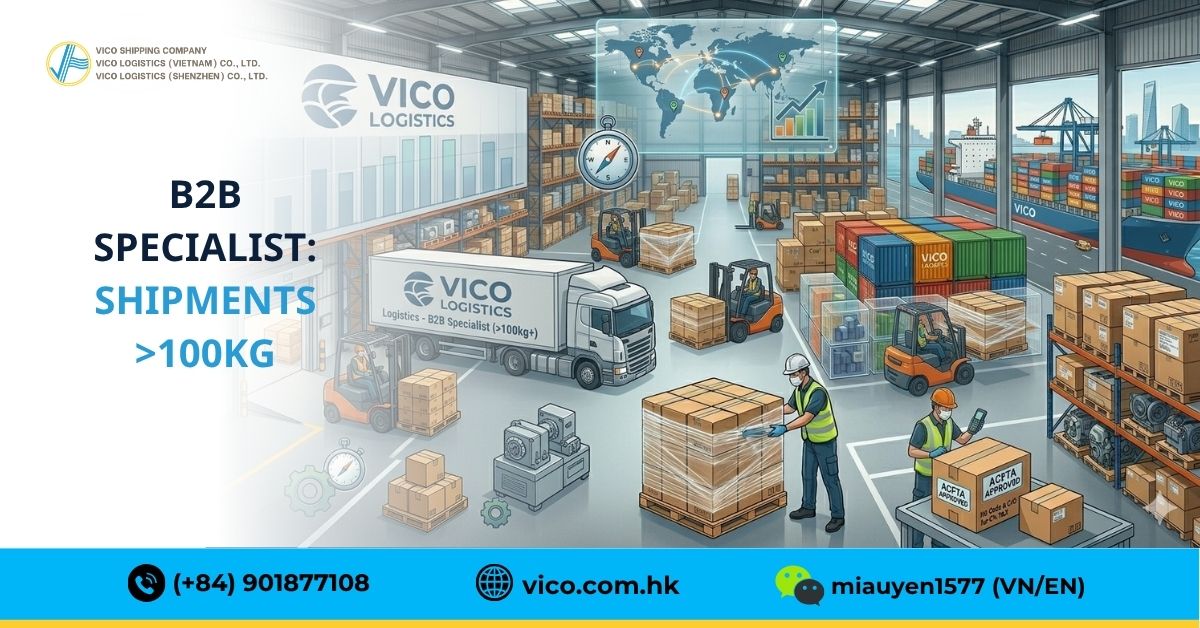 Official Shipping for Bulk Cargo Over 100kg – VICO Logistics