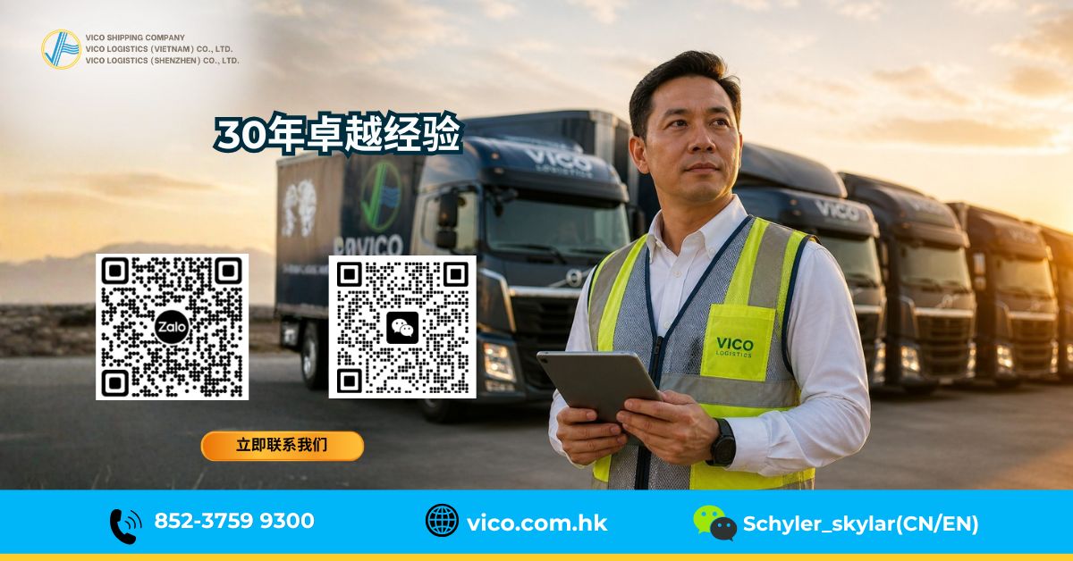 VICO物流——在中南半岛市场拥有30余年经验:值得信赖的运输合作伙伴