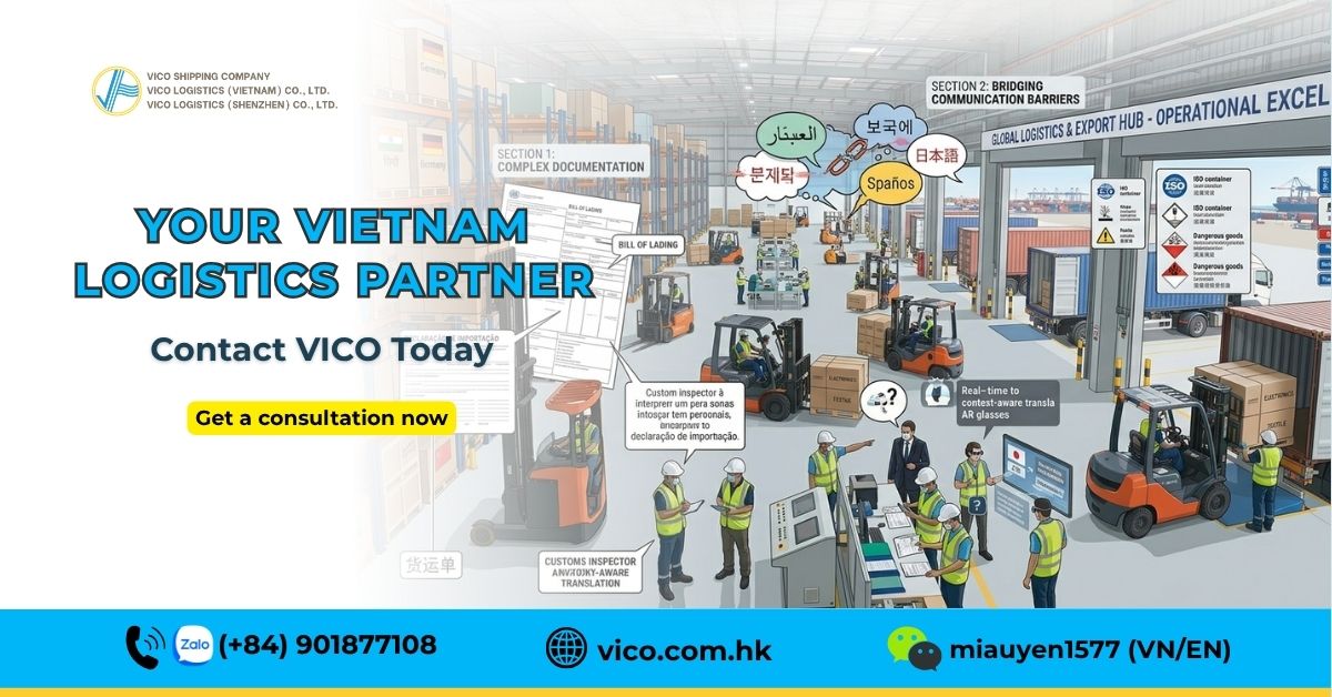 Vietnam sourcing logistics partner VICO B2B shipping solution