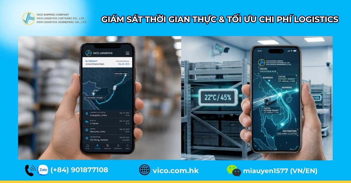 Hệ thống theo dõi GPS vận chuyển hàng hóa VICO