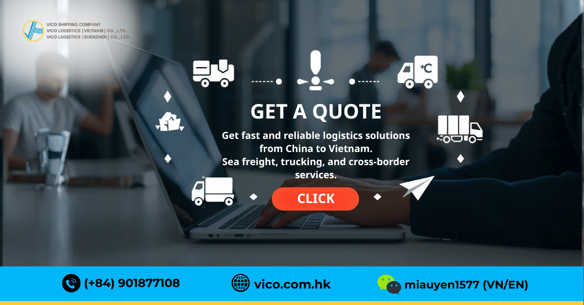 VICO logistics B2B shipping China to Vietnam door to door service