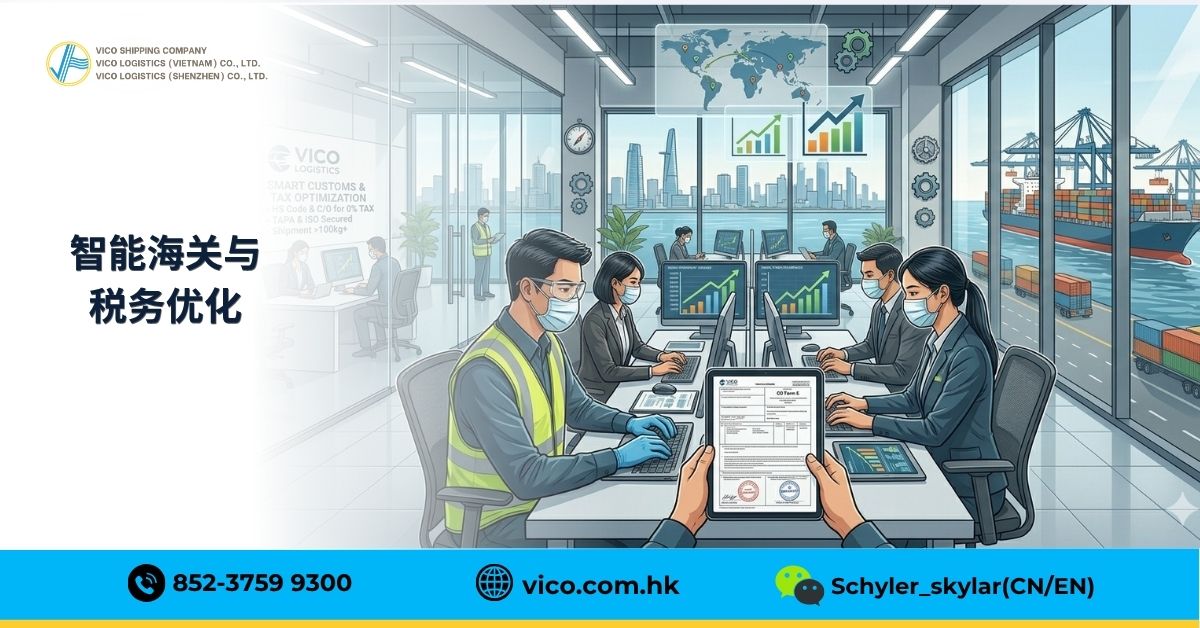 VICO专家提供关于海关程序的咨询，并优化ODM货物的进口关税。