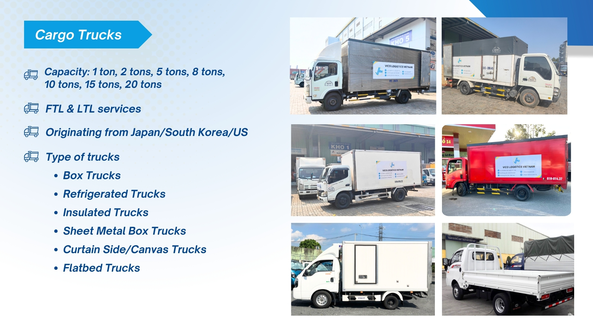 Cargo-trucks-textile-fabrics-manufacturing-VICO-Logistics