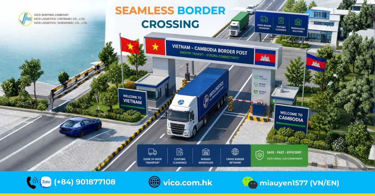 Border clearance at the Vietnam–Cambodia border (Moc Bai – Bavet)