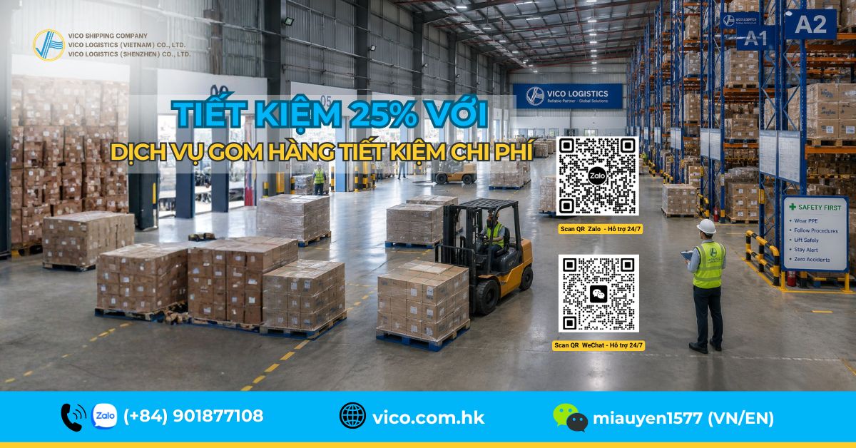 Hệ thống kho bãi trung chuyển VICO Logistics tại TP.HCM