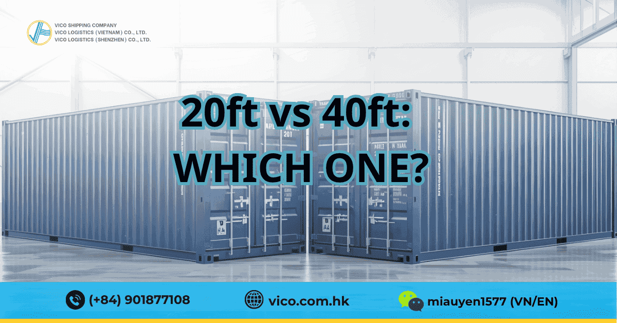 Comparison of 20ft and 40ft shipping containers for business