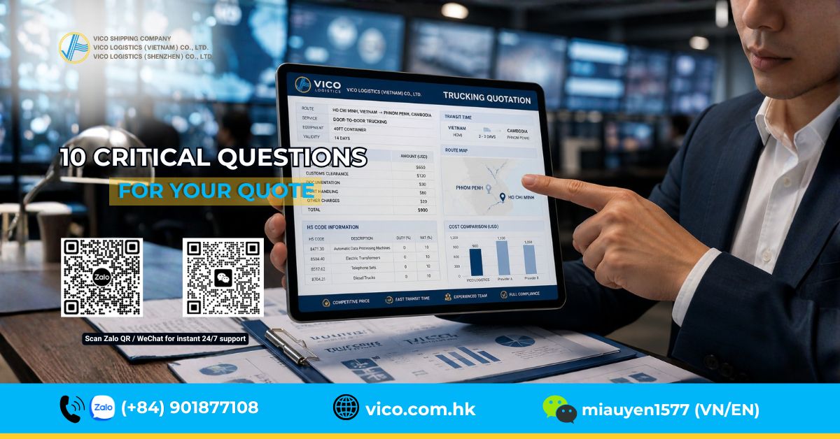 10 Critical Questions in Freight Quotation – Insights from VICO Experts
