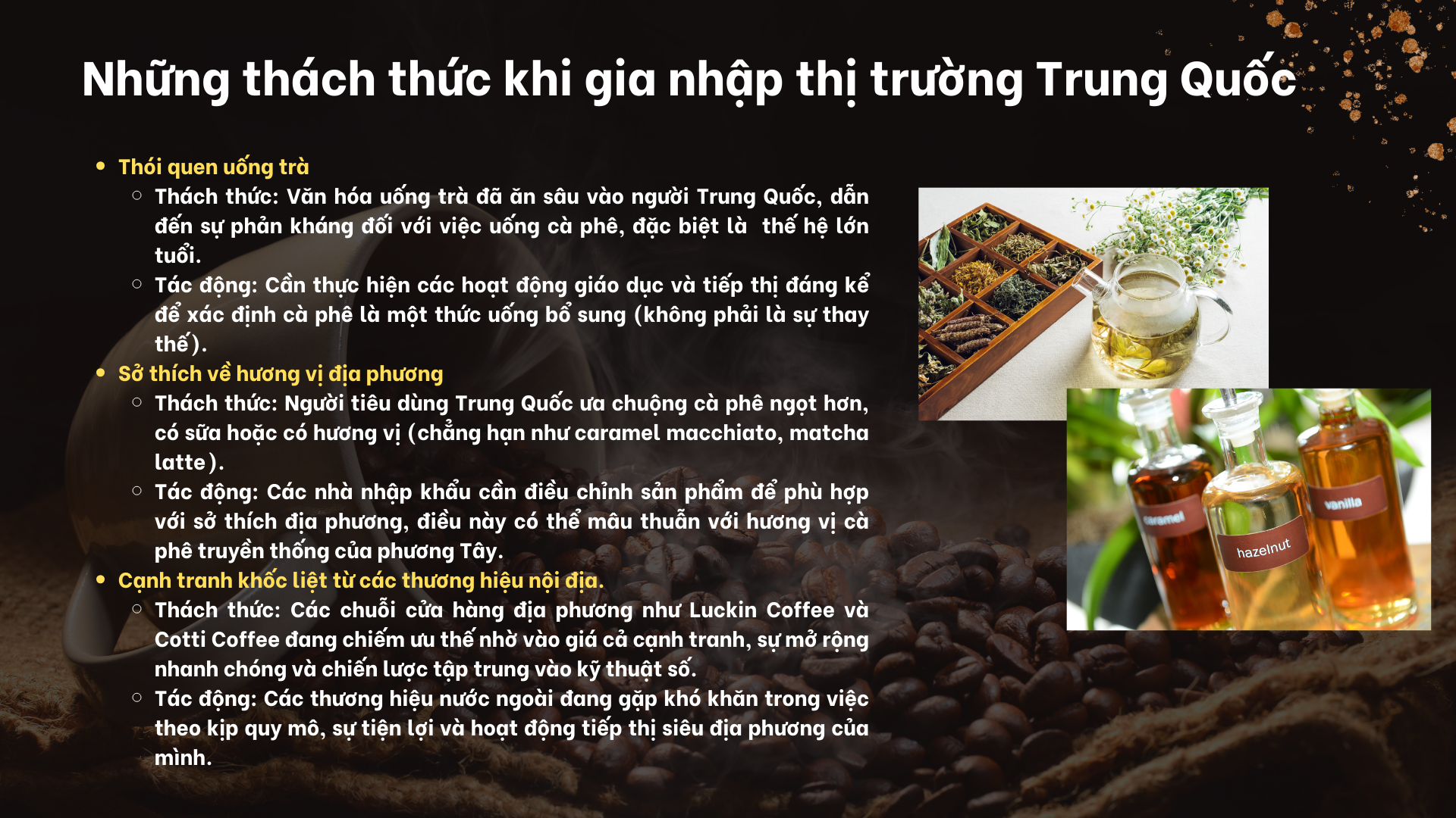 Những thách thức khi xuất khẩu cà phê Việt Nam sang Trung Quốc 