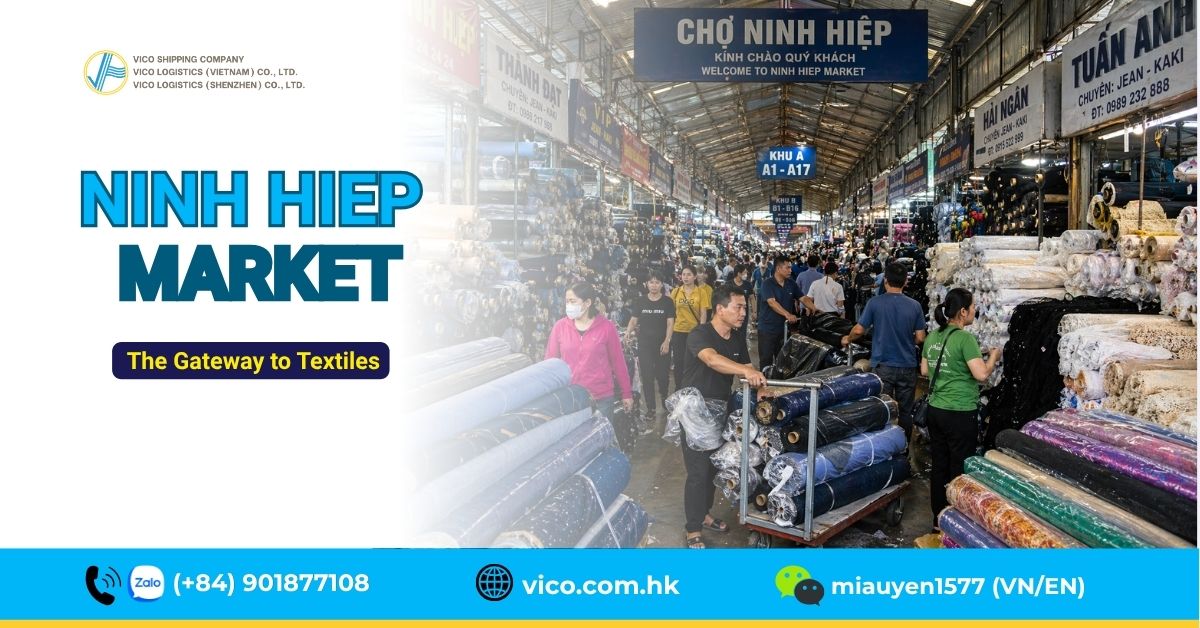 Ninh Hiep fabric market Hanoi wholesale sourcing