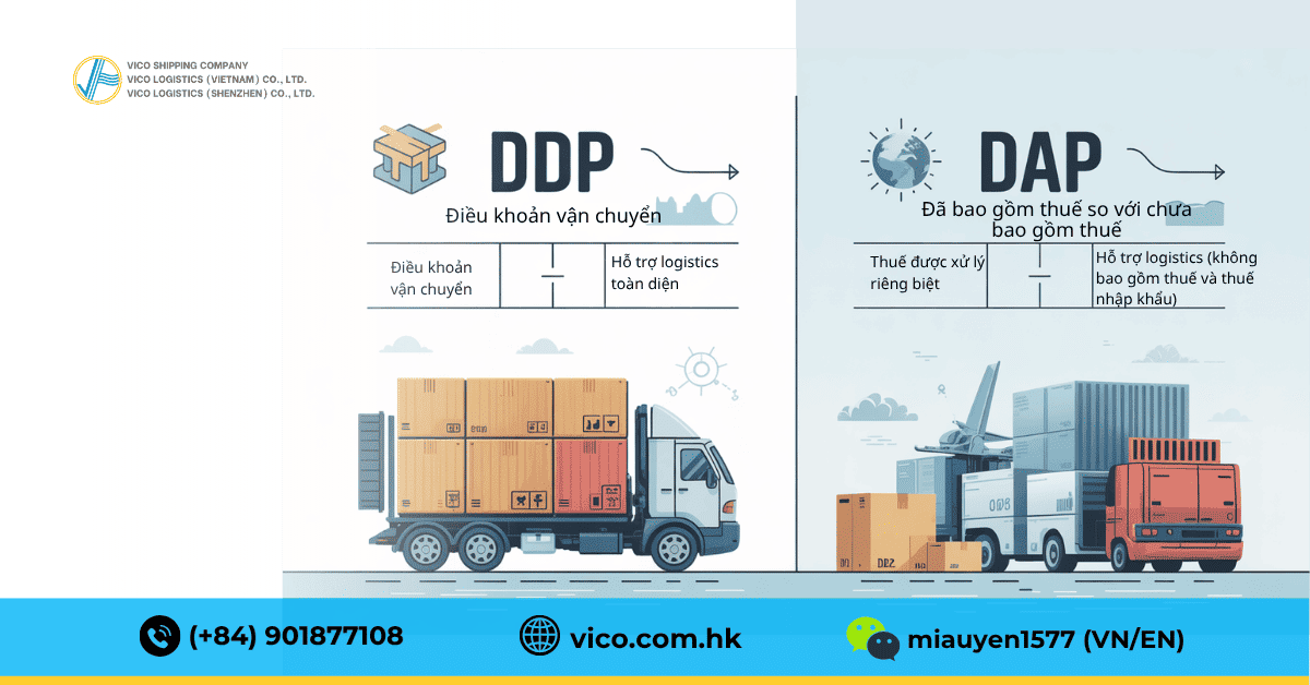 Sự khác nhau giữa DDP và DAP trong vận chuyển Door-to-Door