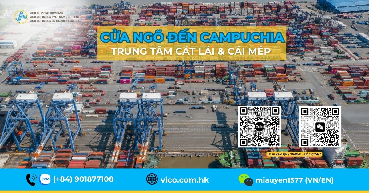 Cửa ngõ trung chuyển hàng hóa đi Campuchia tại cảng Cát Lái