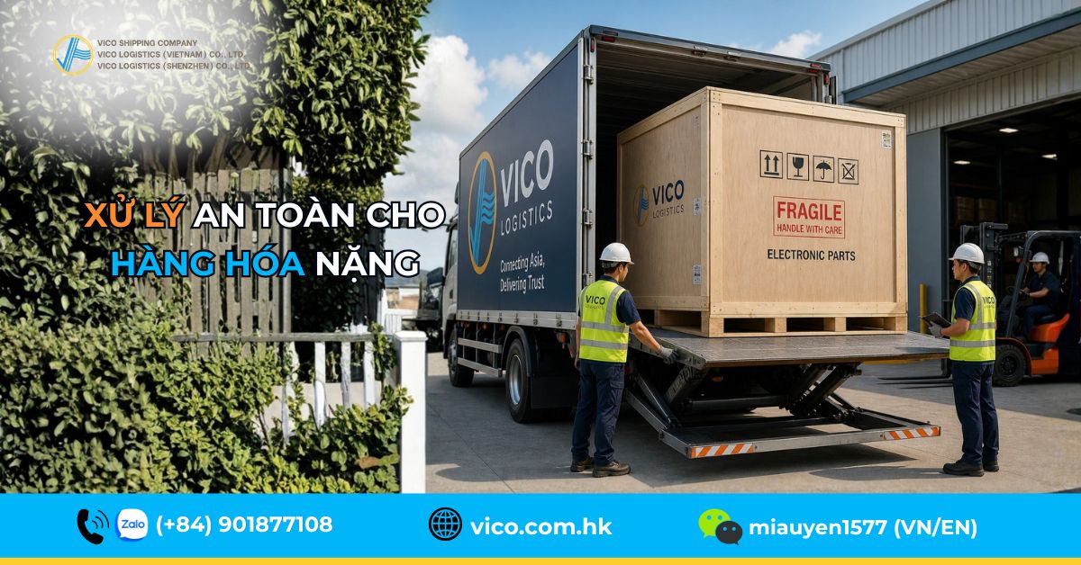 Thiết bị nâng hạ và đóng gói tiêu chuẩn cho hàng hóa trên 100kg