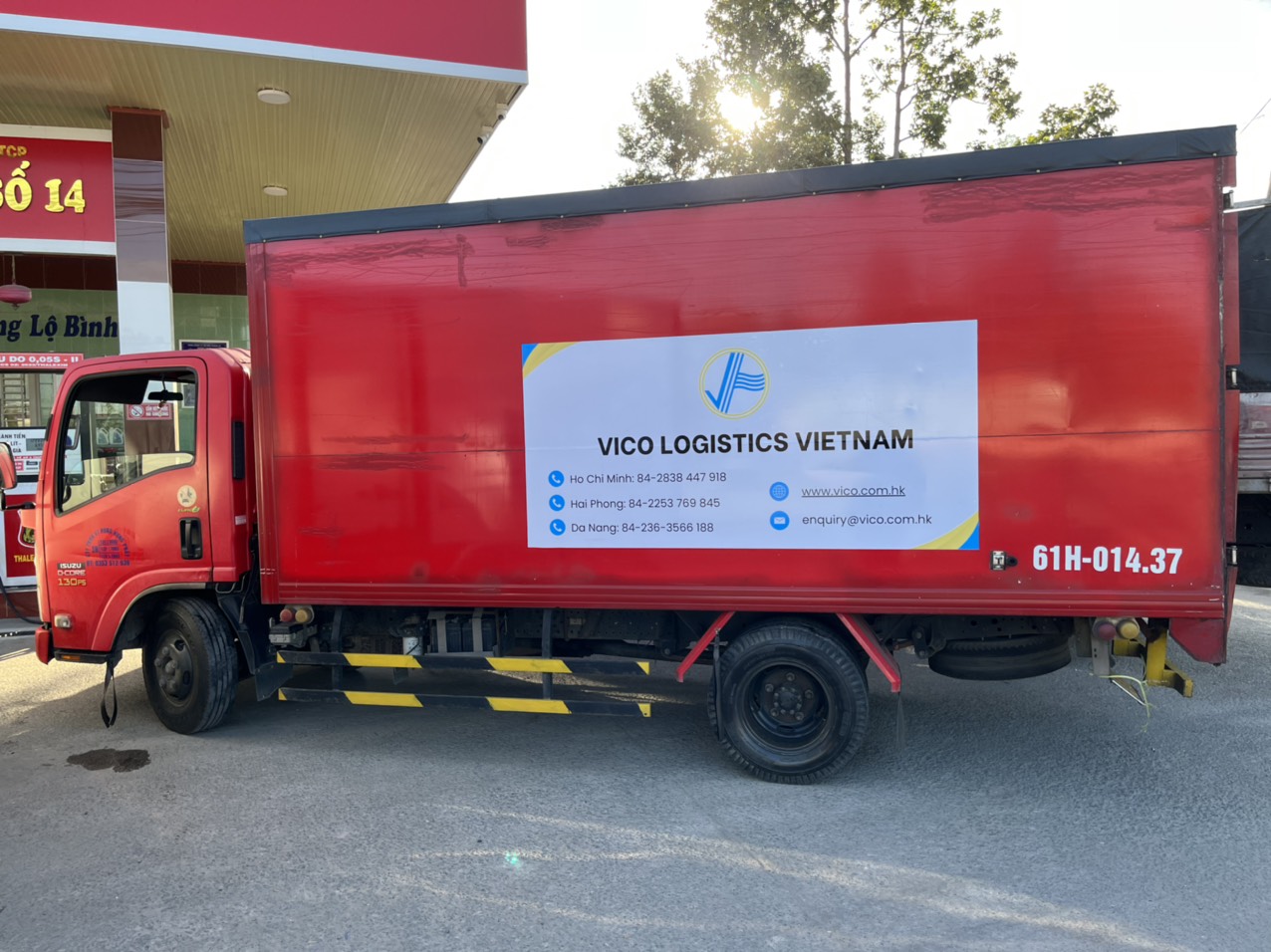 VICO Logistics 提供各种尺寸的越南货运服务，包括箱式货车和集装箱货车