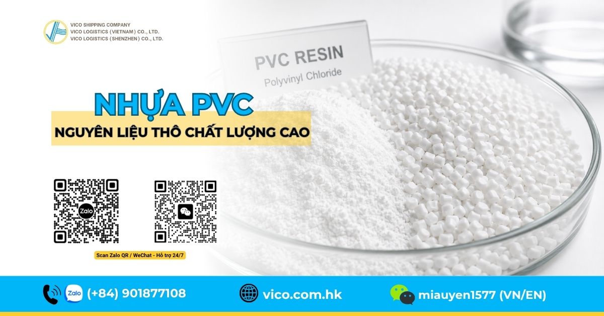 Cận cảnh hạt nhựa PVC Resin dạng bột trắng